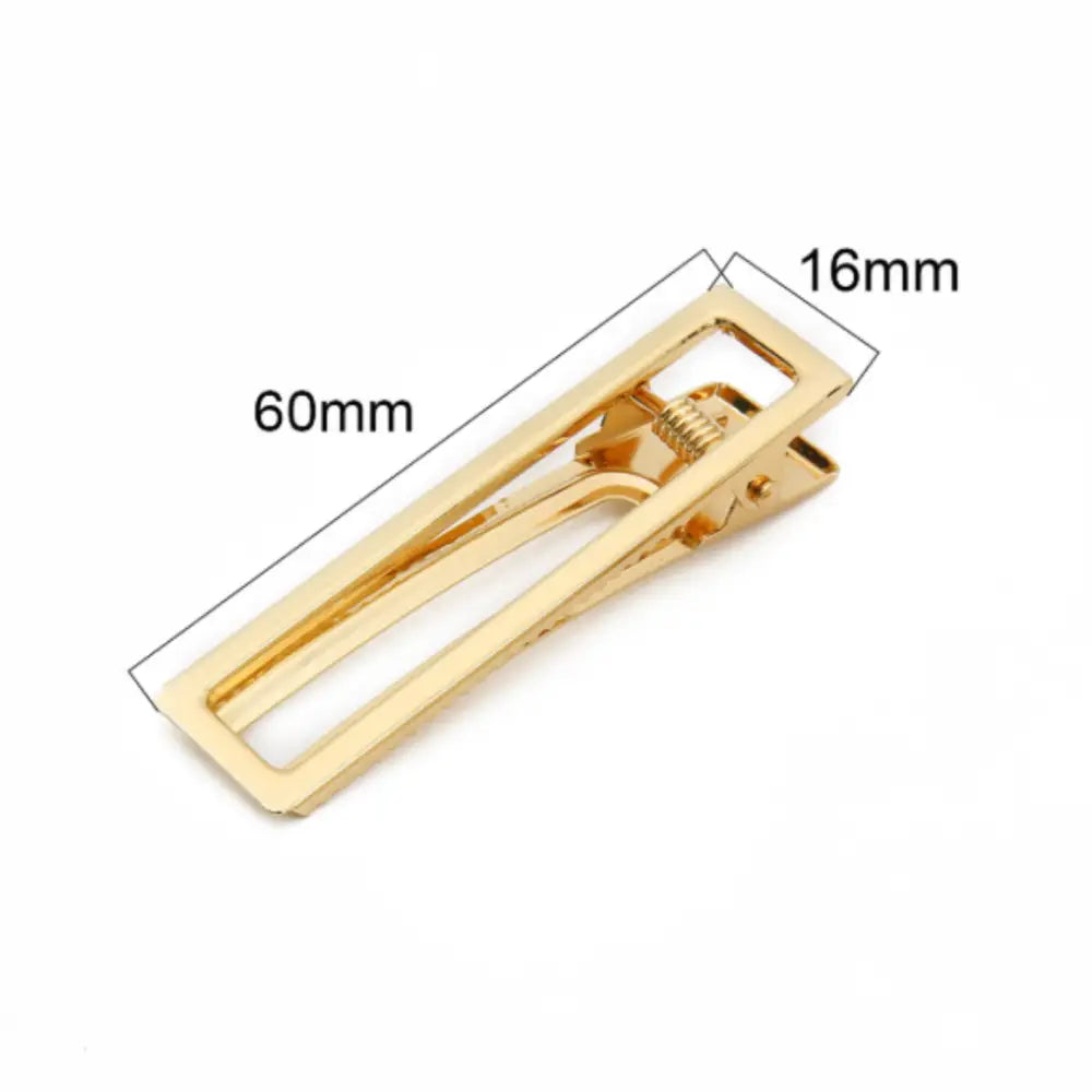 Barrette dorée - 60 mm - 16 mm