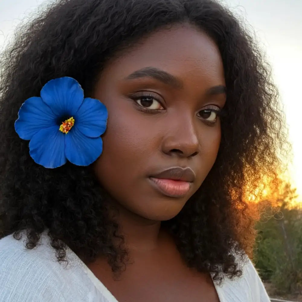 Barrette fleur hawaienne