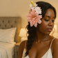Barrette fleurs séchées mariage