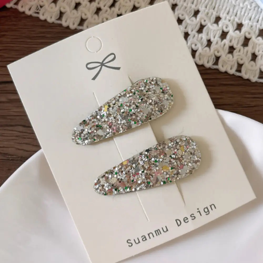 Barrette paillette femme