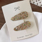 Barrette paillette femme