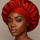 Bonnet auto chauffant soin cheveux satin