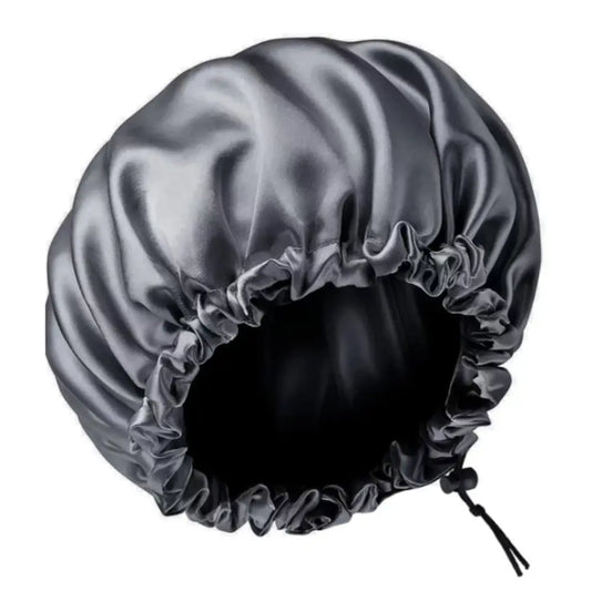 Bonnet de nuit protection cheveux - Gris