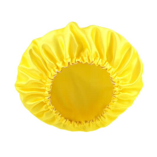 Bonnet de nuit satin cheveux bouclés