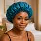 Bonnet en satin cheveux crépus