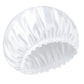 Bonnet en satin cheveux crépus - Blanc