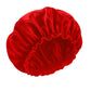 Bonnet en satin cheveux crépus - Rouge