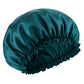 Bonnet en satin cheveux crépus - Vert foncé
