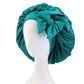 Bonnet en satin pour cheveux bouclés - Gris