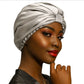 Bonnet en soie cheveux - Gris