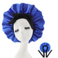 Bonnet pour cheveux afro - Noir / Bleu roi