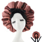 Bonnet pour cheveux afro - Noir / Marron