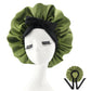 Bonnet pour cheveux afro - Noir / Vert armé