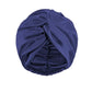 Bonnet satin cheveux normal - Bleu nuit / 25/25cm