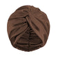 Bonnet satin cheveux normal - Marron / 25/25cm