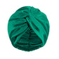 Bonnet satin cheveux normal - Vert / 25/25cm