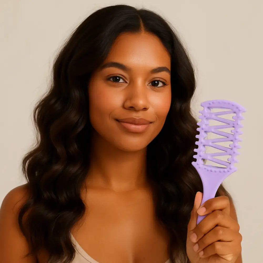 Brosse cheveux ondulés
