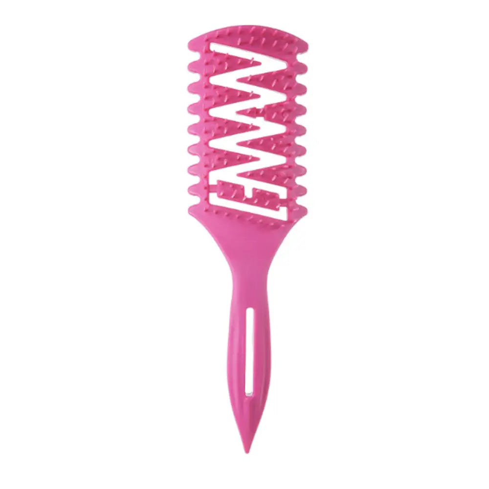 Brosse cheveux ondulés - Rose rouge