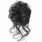 Chouchou en faux cheveux - Brun noir
