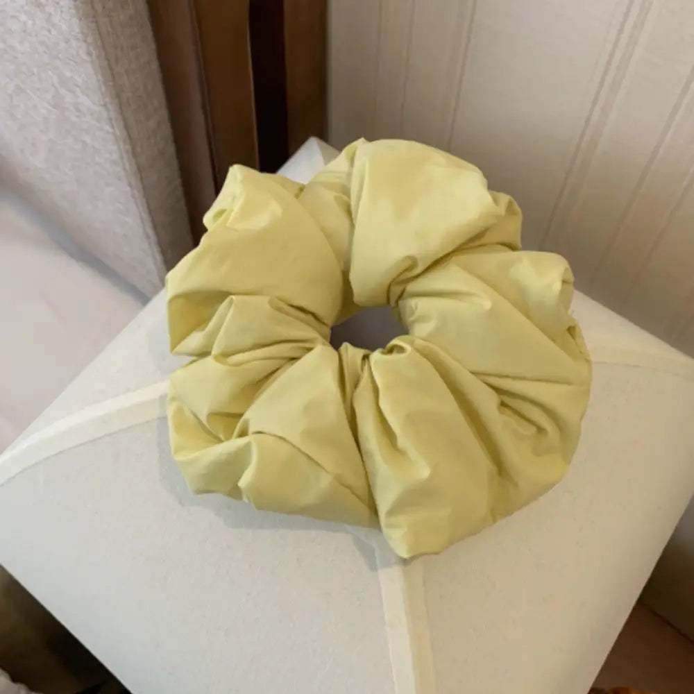 Chouchou qui abime pas les cheveux - Jaune / 12 cm