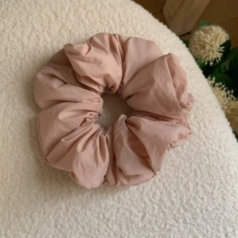 Chouchou qui abime pas les cheveux - Rose poudré / 12 cm