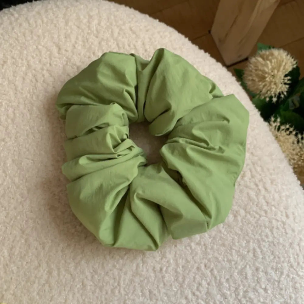 Chouchou qui abime pas les cheveux - Vert / 12 cm