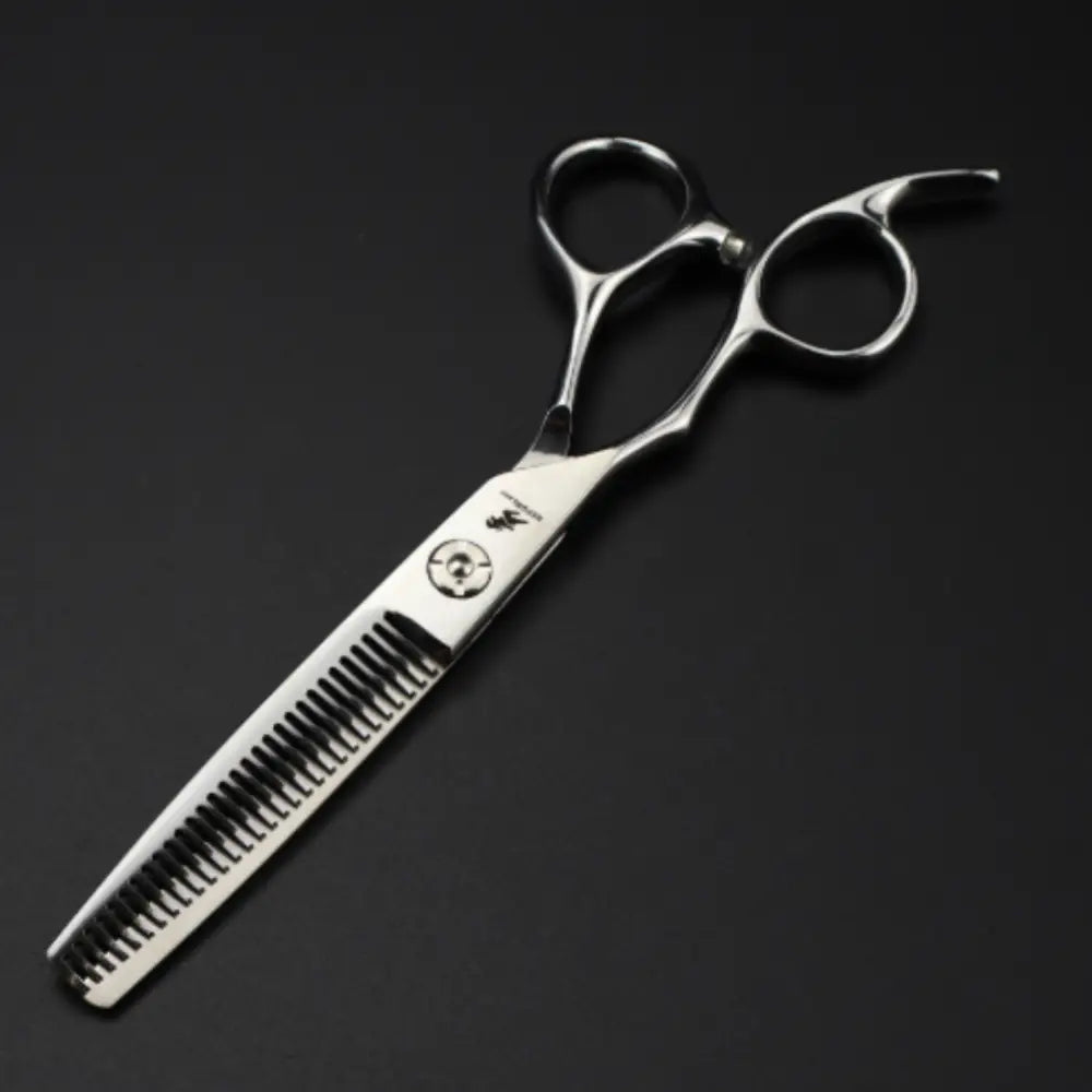 Ciseaux coiffure pour gaucher - A dents / 6 pouces