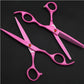 Ciseaux coiffure rose