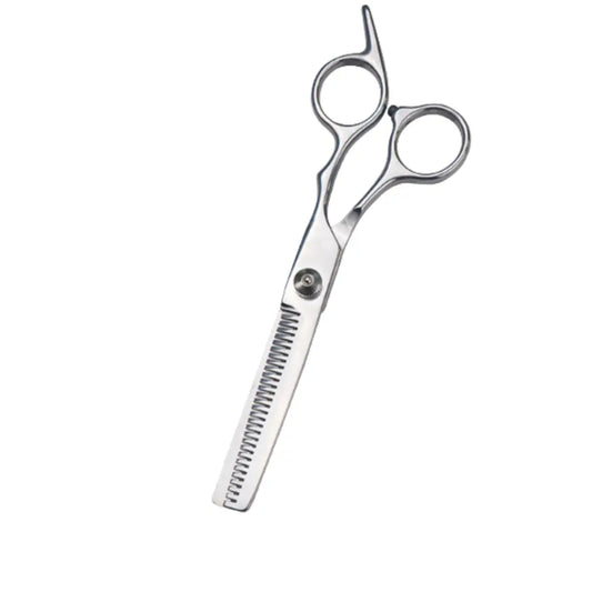 Ciseaux d’argent coiffeur - A dents / 6 pouces