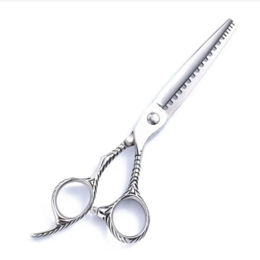 Ciseaux dégradé cheveux - Argenté / 6 pouces