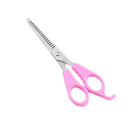 Ciseaux rose - A dents / 6 pouces