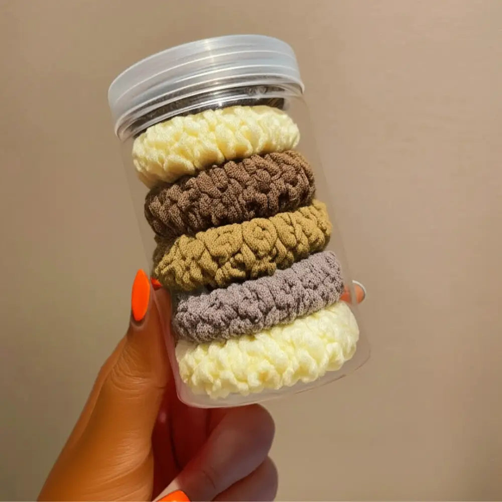 Elastique à chignon - Café blanc mélangé