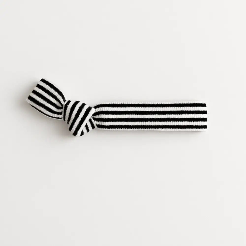 Elastique cheveux homme - Rayé / Noir et blanc