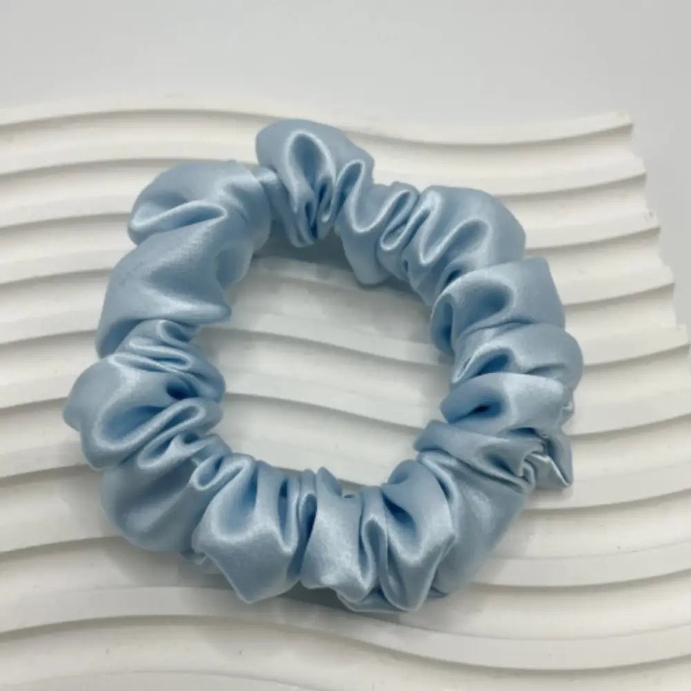 Elastique cheveux soie - Bleu