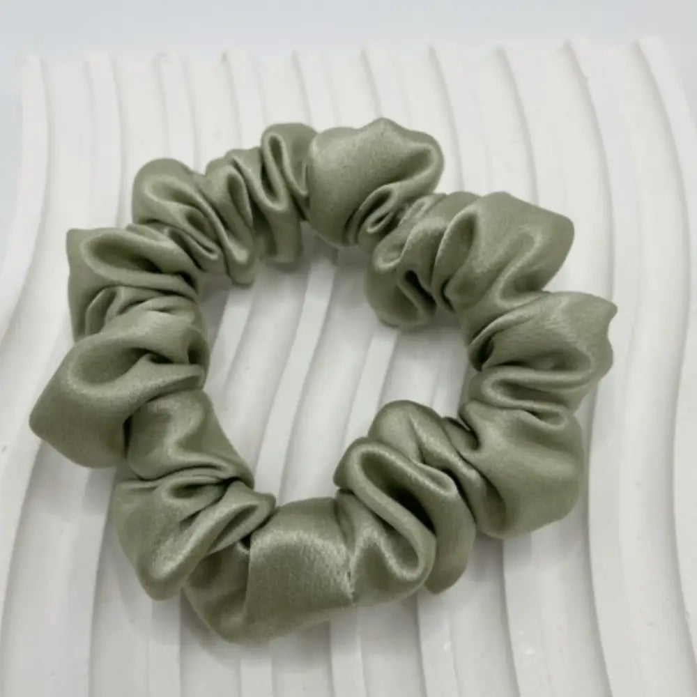 Elastique cheveux soie - Haricot vert