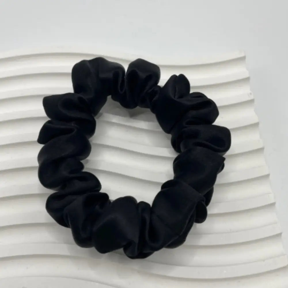 Elastique cheveux soie - Noir