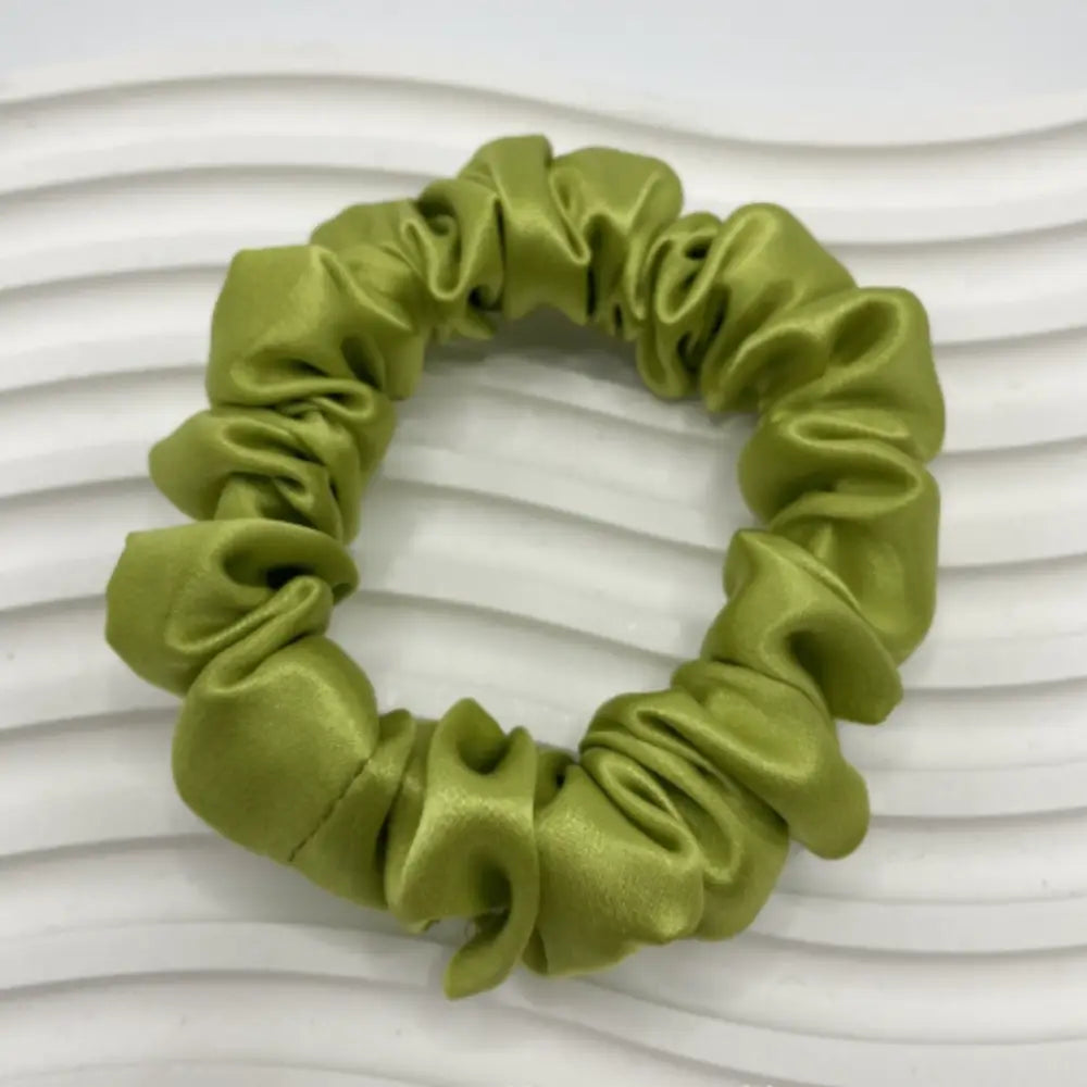 Elastique cheveux soie - Vert