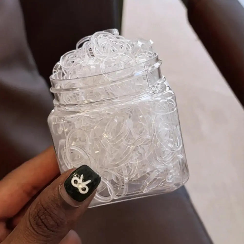 Elastique transparent pour cheveux - Petite boite / 250 Pièces