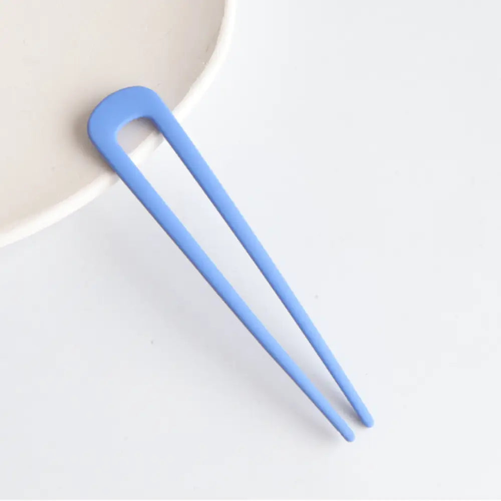 Epingle cheveux bleu