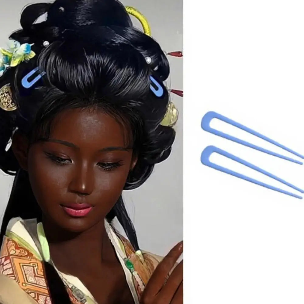 Epingle cheveux bleu
