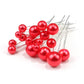 Epingle rouge - 1 cm - 6 cm