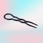 Epingles cheveux noire - Plastique / 1.2 CM - 7.5 CM