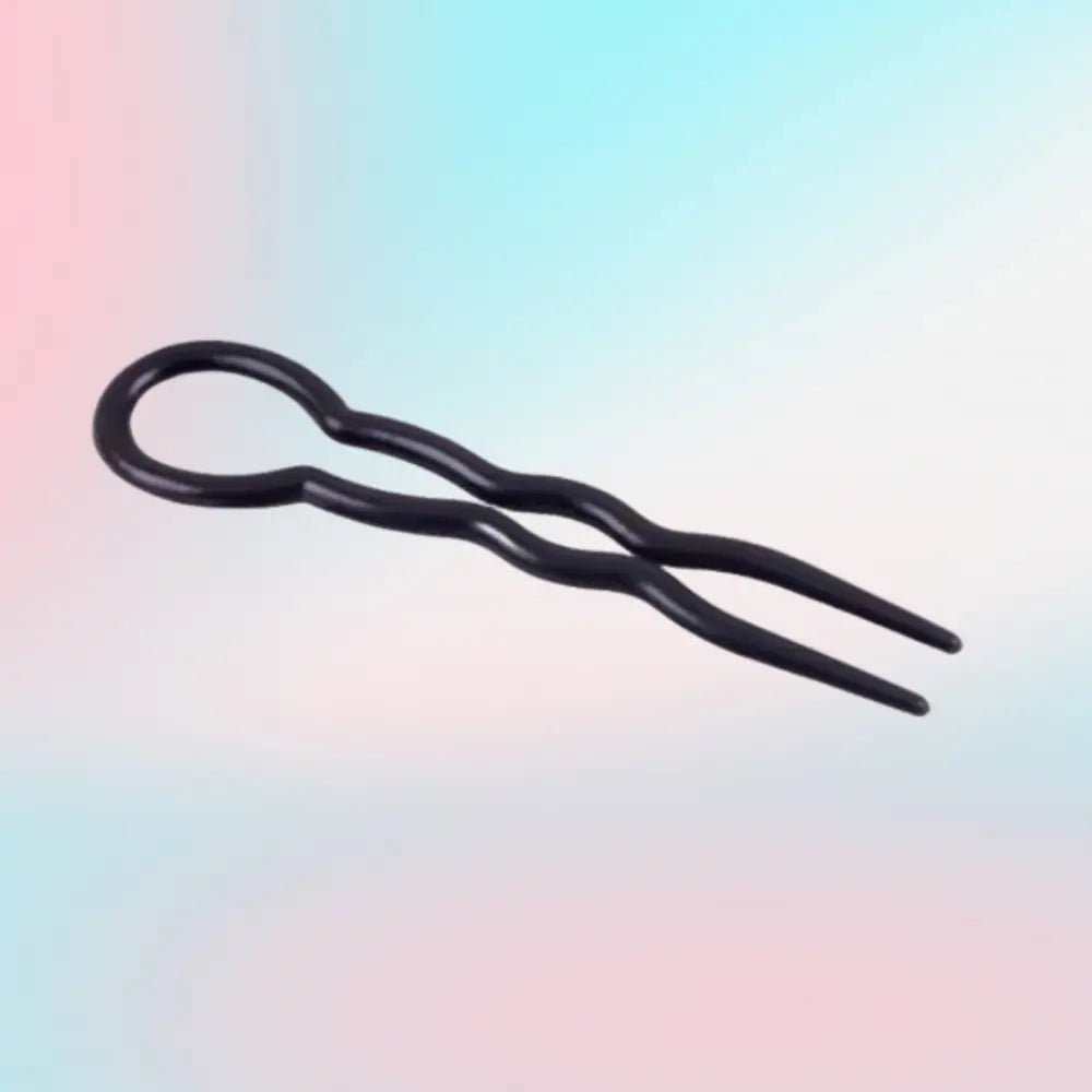 Epingles cheveux noire - Plastique / 1.2 CM - 7.5 CM
