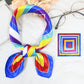 Foulard carré de soie - Multicolores / 50 * 50 cm