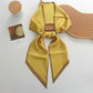 Foulard cravate femme - Jaune / 150 - 13.5 cm