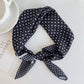 Foulard en coton - Pois / Noir