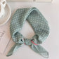 Foulard en coton - Pois / Vert
