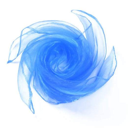 Foulard en mousseline - Bleu / 60 * 60 cm