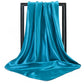 Foulard en soie femme - Bleu turquoise / 90 - 90 cm