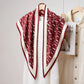 Foulard en triangle - Rouge / 135 cm